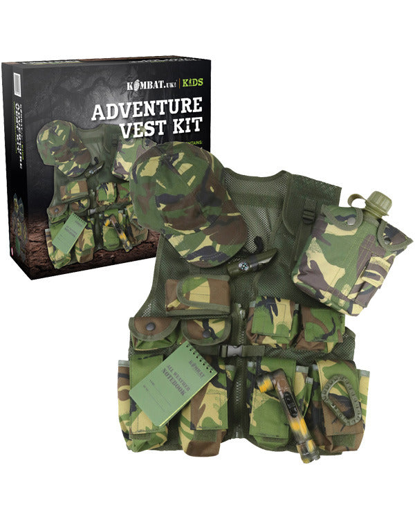 Kombat UK Kids Adventure Vest Set - DPM