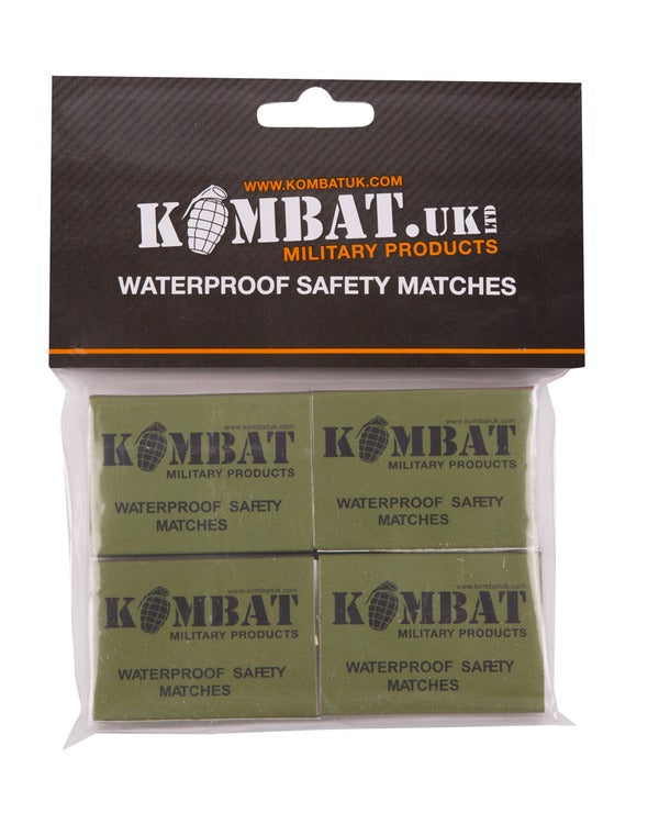 Kombat UK Waterproof Matches (Pack of Four)