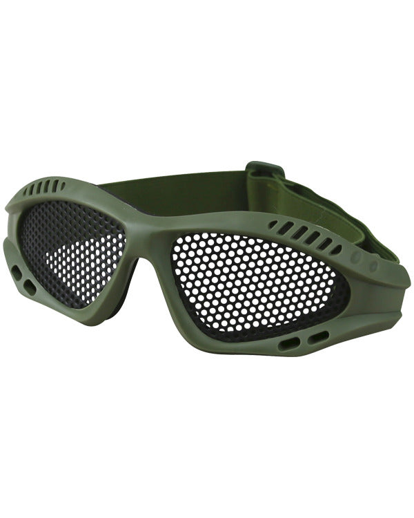 Kombat UK Tactical Mesh Glasses - Olive Green