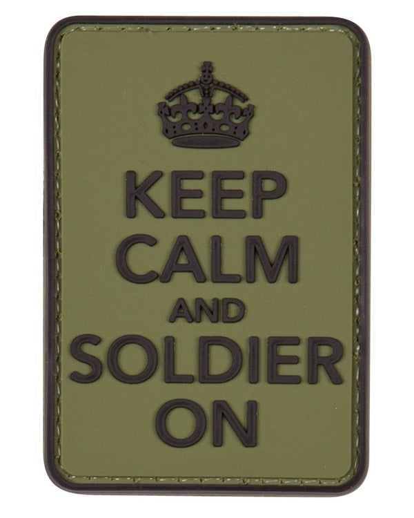 Kombat UK Keep Calm SOLDIER ON -OG Tactical Patch