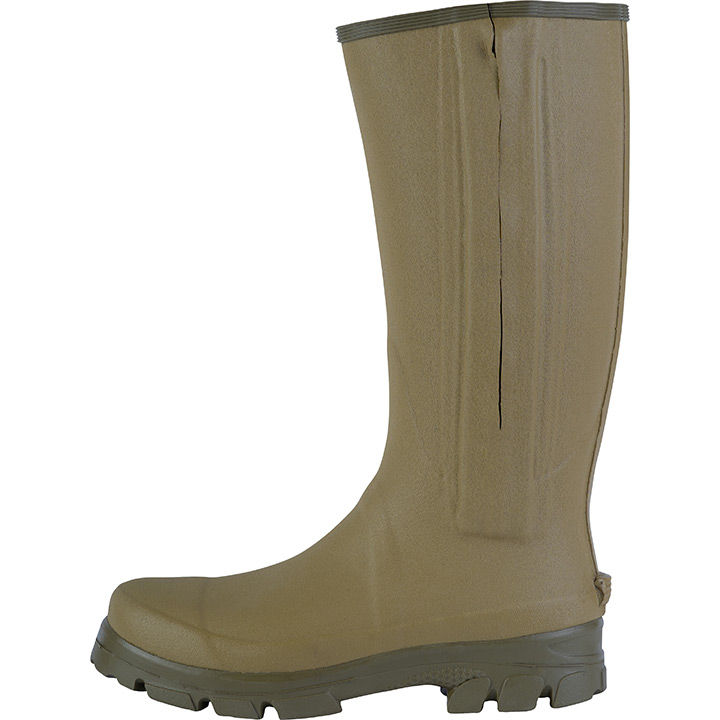 Jack Pyke Ashcombe Zipped Wellington Boots Light Olive