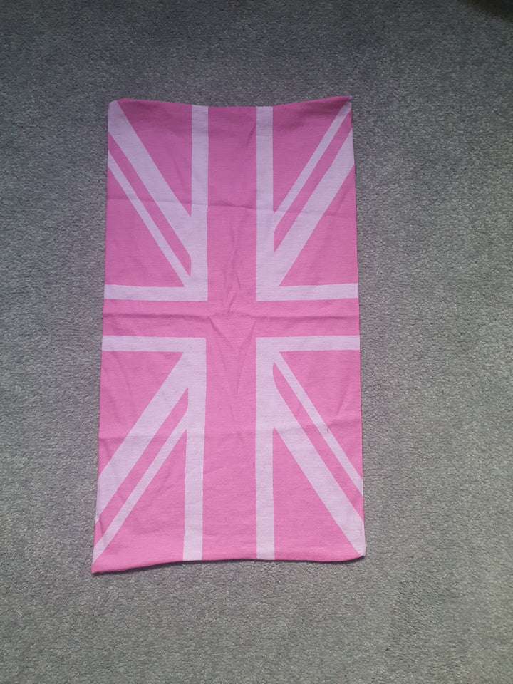 UK Flag Tactical Snood in Pink