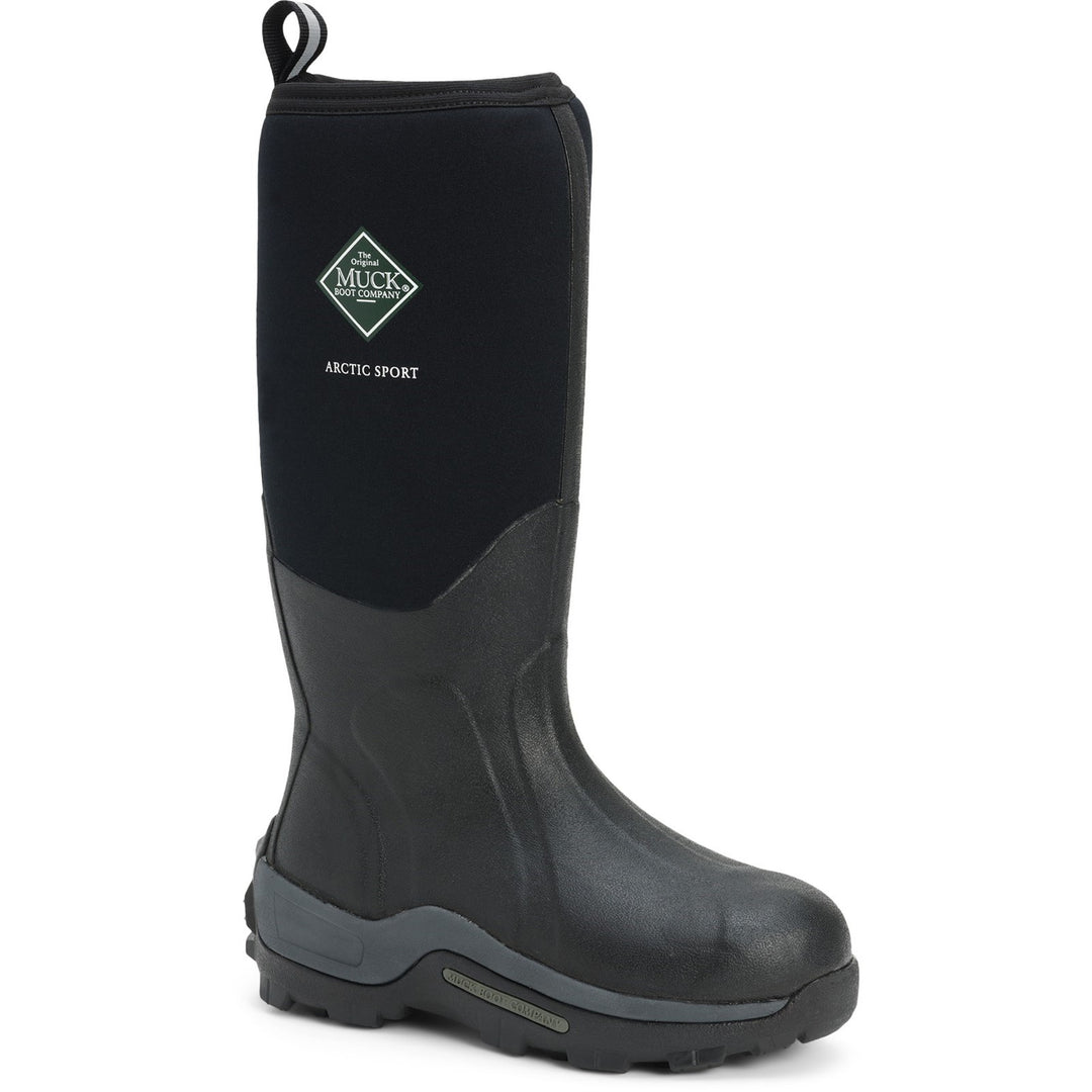 Muck Boots Arctic Sport Pull On Wellington Boot Black Black 4