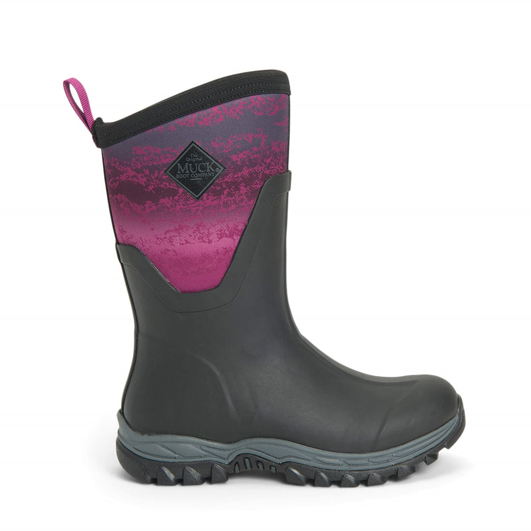 Muck Boots Arctic Sport Mid Wellington Boots Black Magenta 3