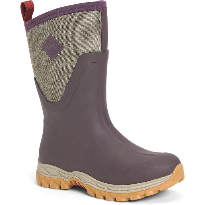 Muck Boots Arctic Sport Mid Wellington Boots Wine 3