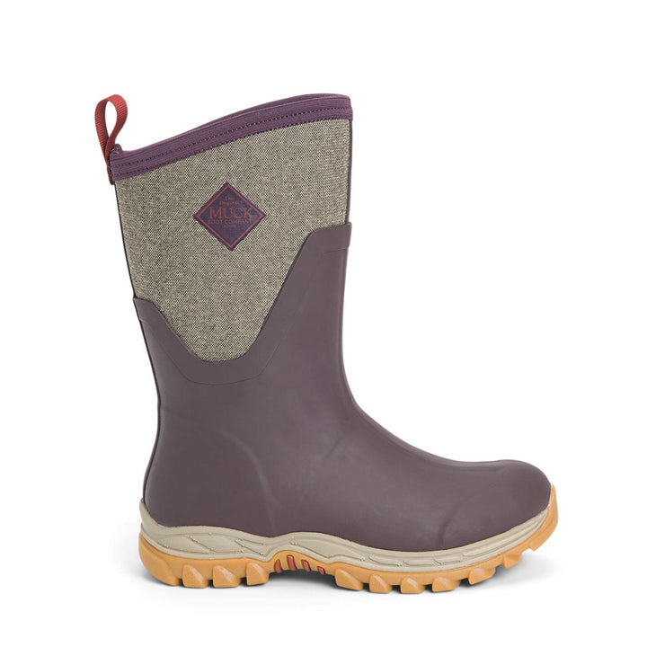 Muck Boots Arctic Sport Mid Wellington Boots Wine 3