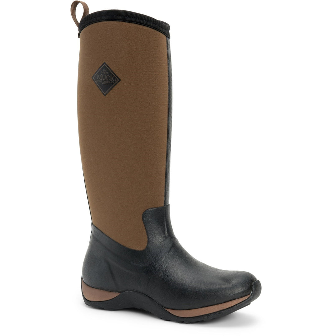 Muck Boots Arctic Adventure Pull On Wellington Boot Black Tan 3