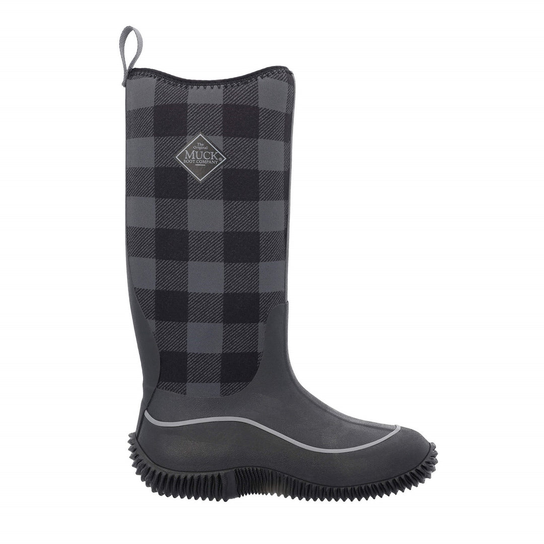 Muck Boots Hale Wellington Black Grey Plaid 3