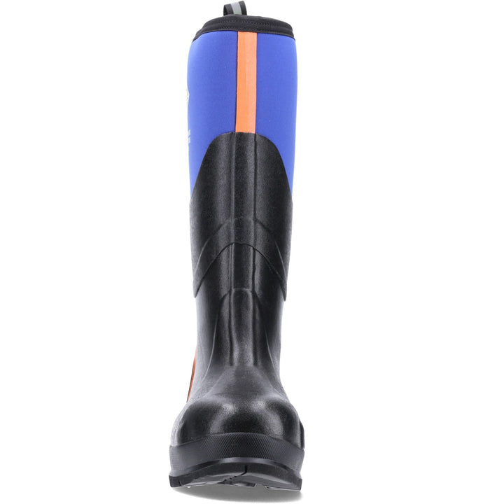 Muck Boots Chore Max S5 Safety Wellington Blue Orange 4