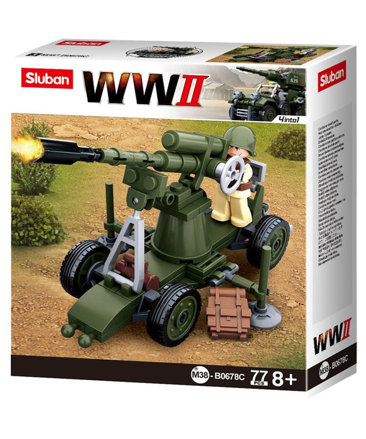 Sluban - B0678C (WWII Flak Gun)