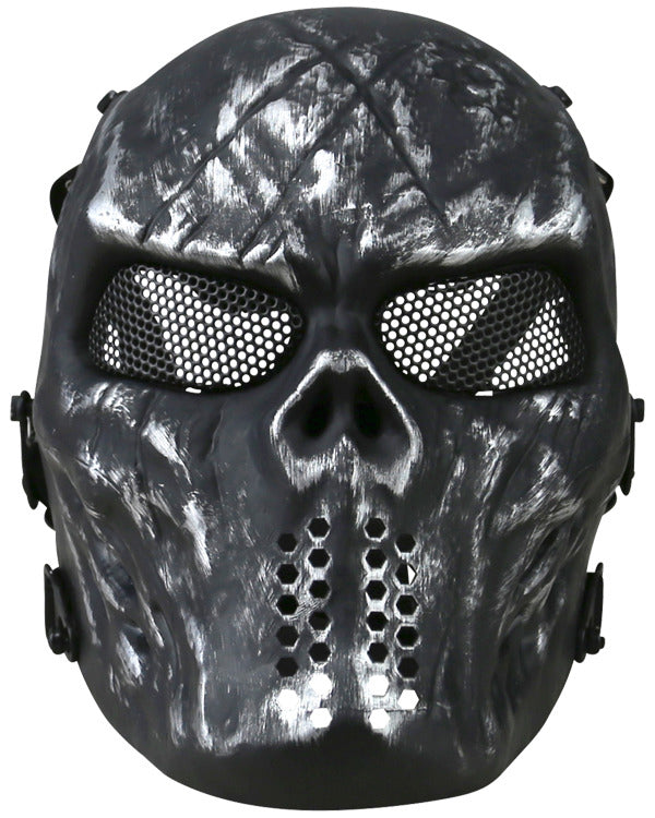 Kombat UK Skull Mesh Mask - Gun Metal Grey