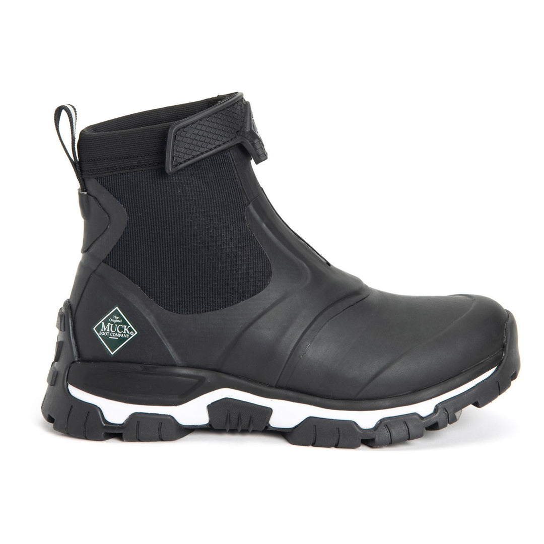 Muck Boots Apex Mid Zip Wellington Black White 3