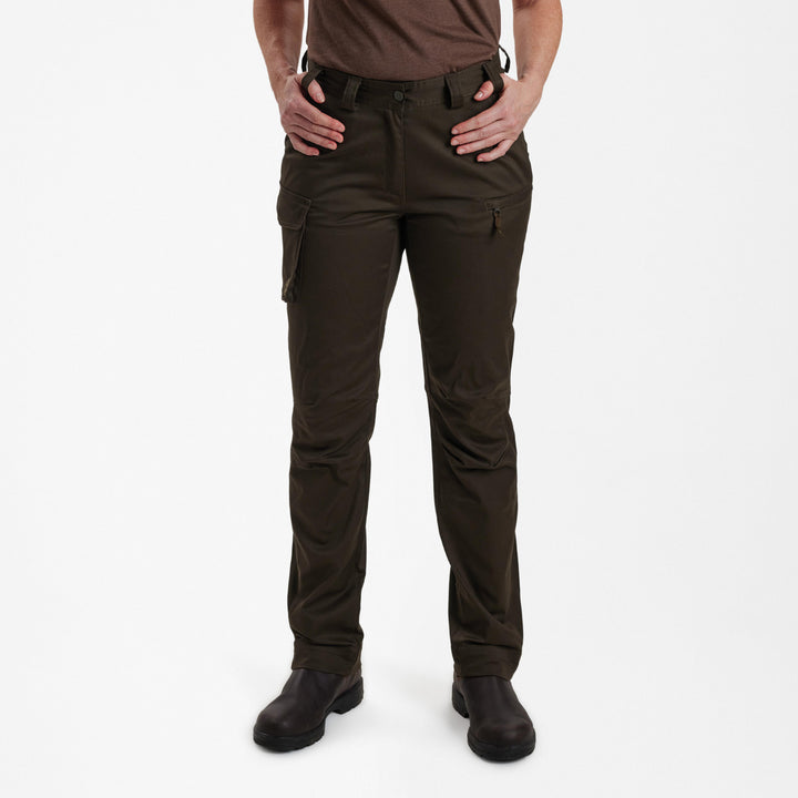 Deerhunter Lady Traveler Trousers Chestnut Brown 34