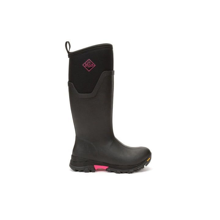 Muck Boots Arctic Ice Tall Wellingtons Black Hot Pink 3