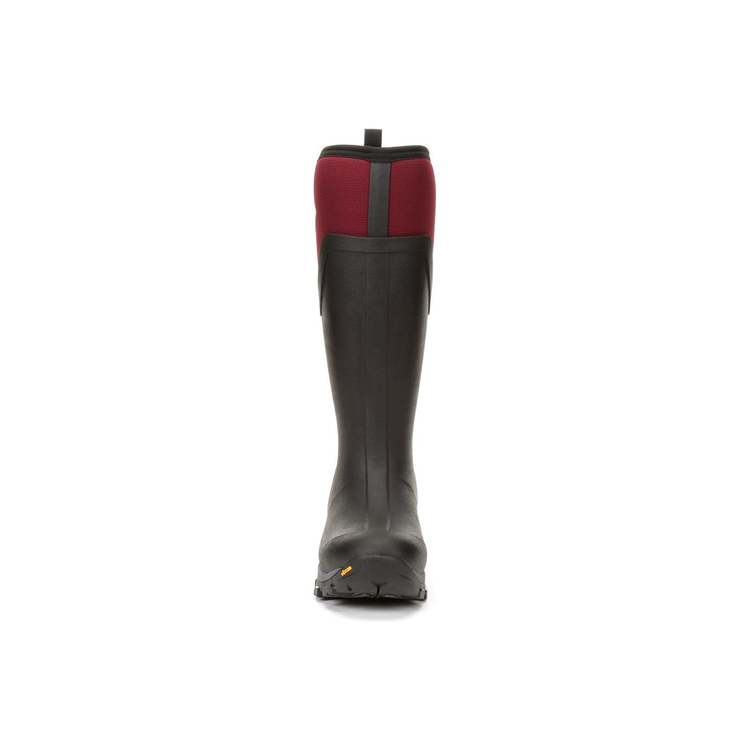 Muck Boots Arctic Ice Tall Wellingtons Black Maroon 3