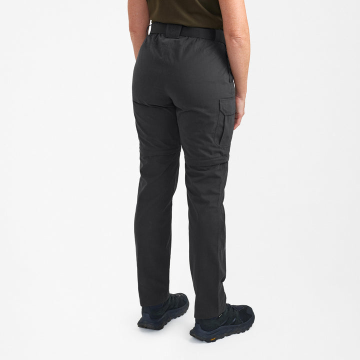 Deerhunter Lady Slogen Zip-Off Trousers Black Ink 34