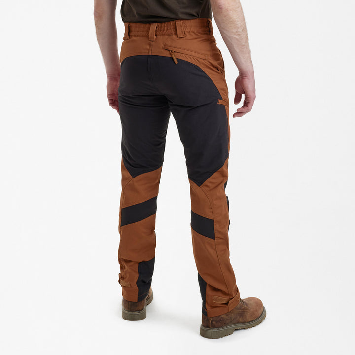 Deerhunter Rogaland Stretch Trousers with contrast Burnt Orange 48