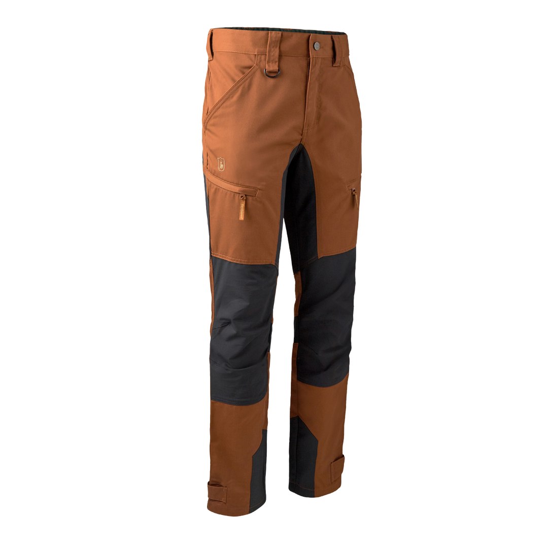 Deerhunter Rogaland Stretch Trousers with contrast Burnt Orange 48