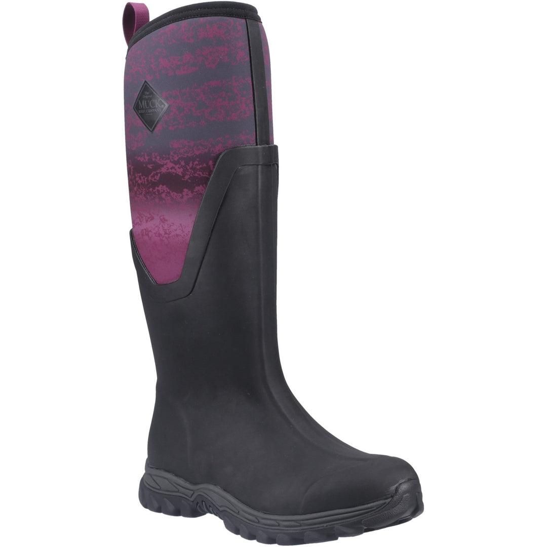 Muck Boots Arctic Sport II Tall Wellington Black Magenta Fade 3