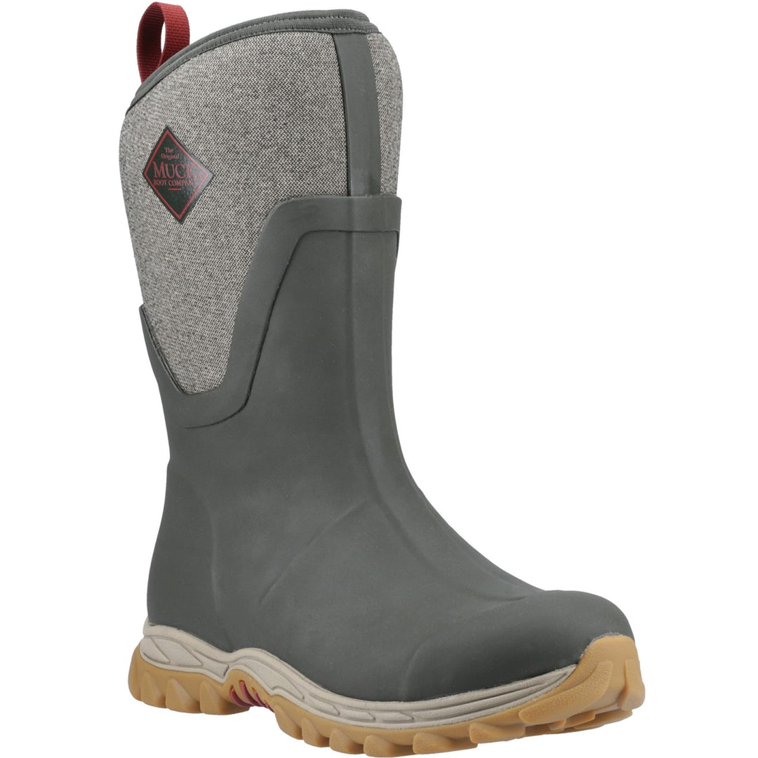 Muck Boots Arctic Sport II Mid Wellington Olive Herringbone 3