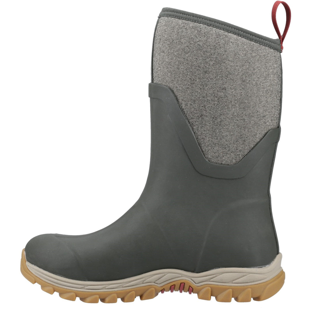 Muck Boots Arctic Sport II Mid Wellington Olive Herringbone 3