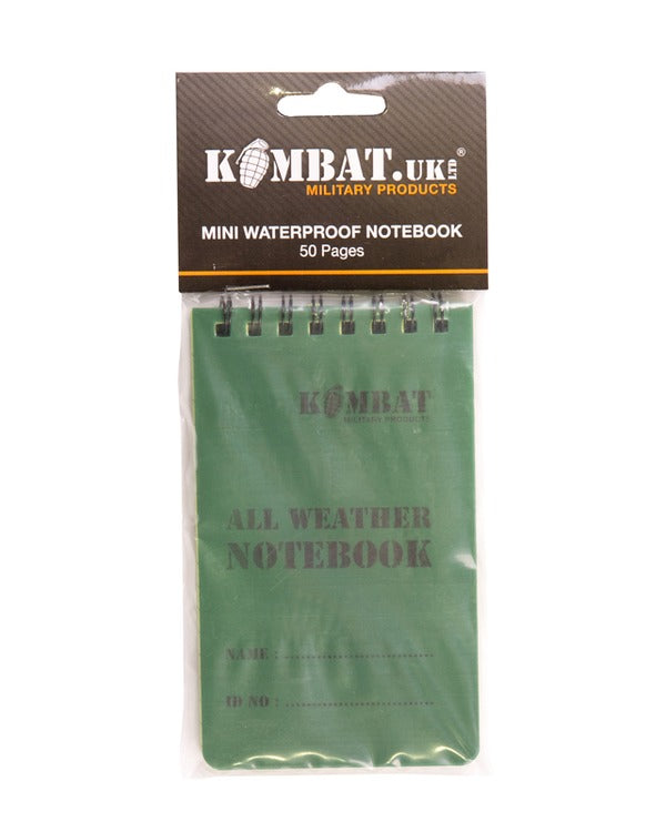 Kombat UK Mini Waterproof Notebook / with Grid lines