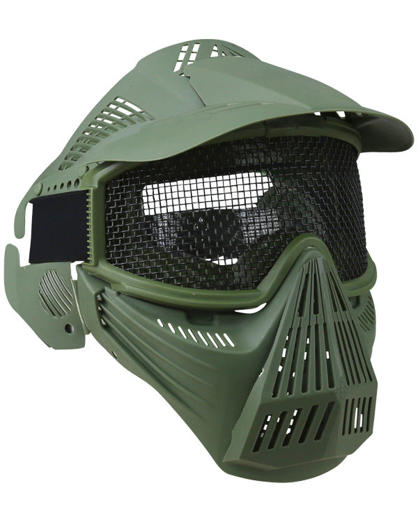 Kombat UK Full Face Mesh Mask - Olive Green