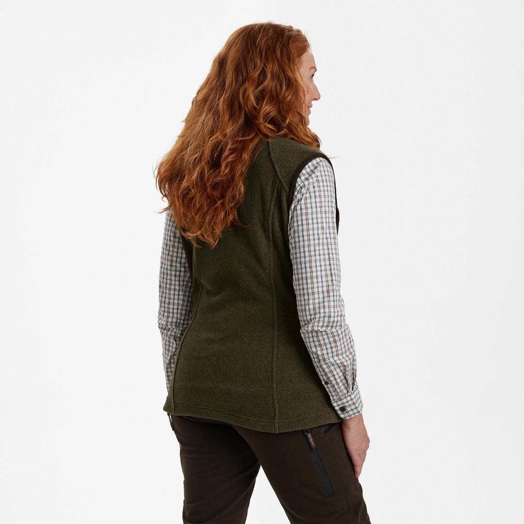 Deerhunter Lady Josephine Fleece Waistcoat Graphite Green 36