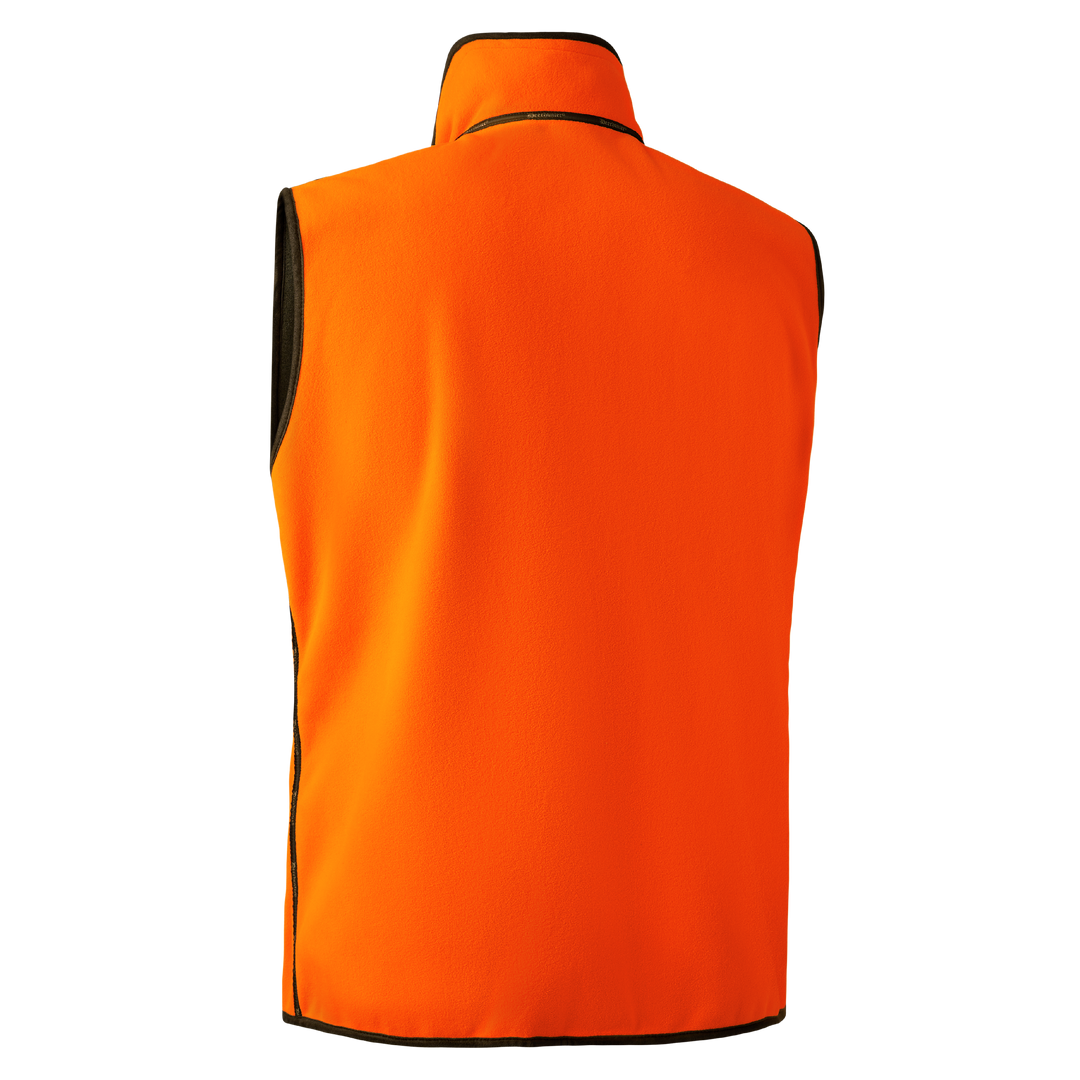 Deerhunter Gamekeeper Reversible Fleece Waistcoat Safety Orange 2XL