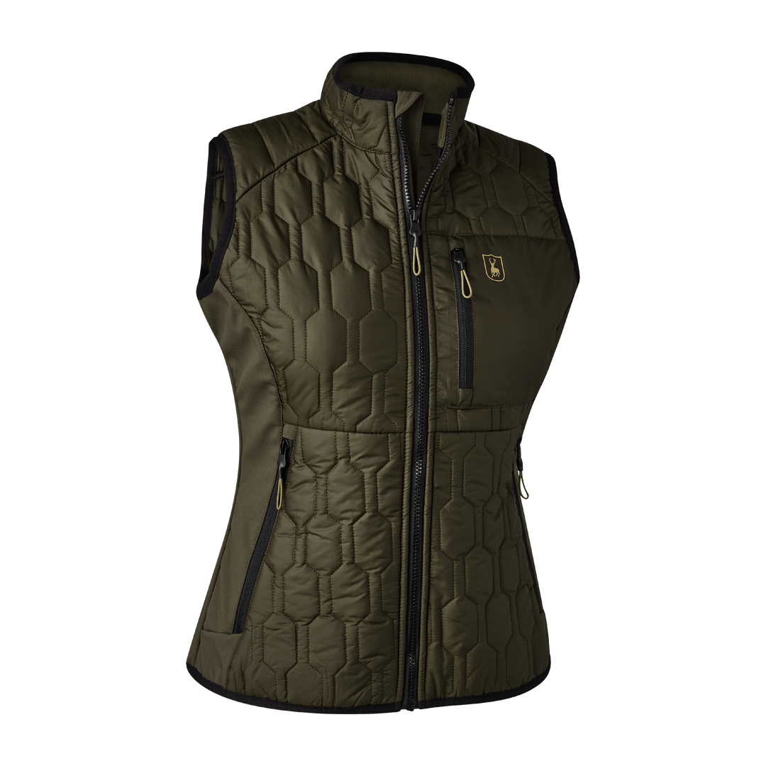 Deerhunter Lady Mossdale Quilted Waistcoat Forest Green 36