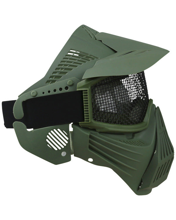 Kombat UK Full Face Mesh Mask - Olive Green