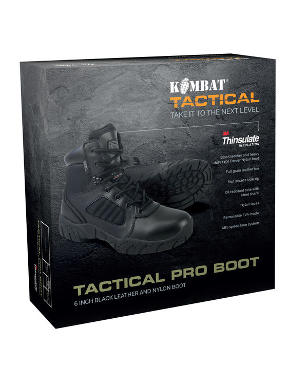 Kombat UK 6 Inch Tactical Pro Boot - Black