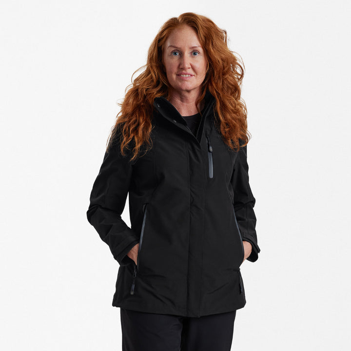 Deerhunter Lady Sarek Shell Jacket with hood Black 36