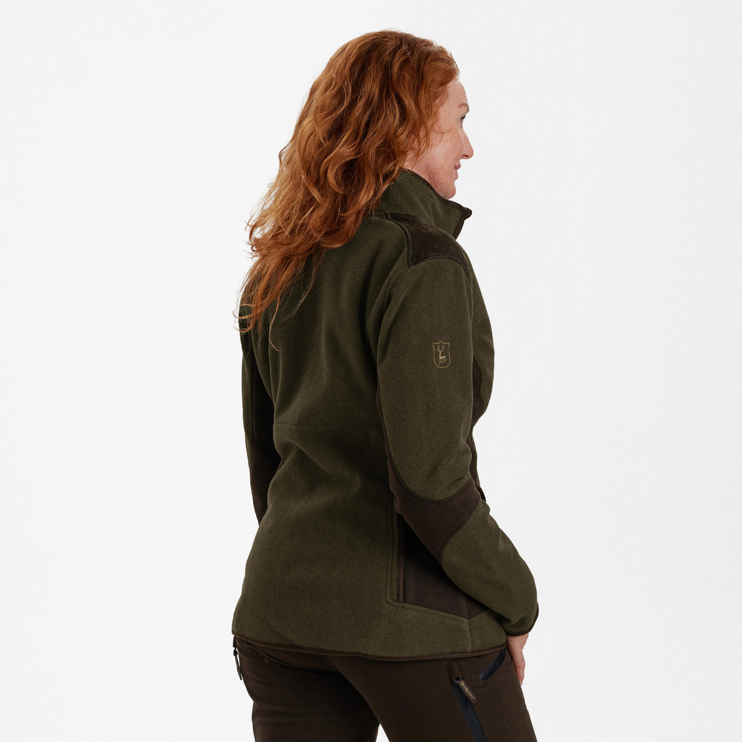 Deerhunter Lady Pam Bonded Fleece Jacket Graphite Green 36