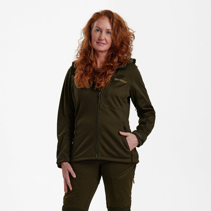 Deerhunter Lady Excape Softshell Jacket Art Green 36