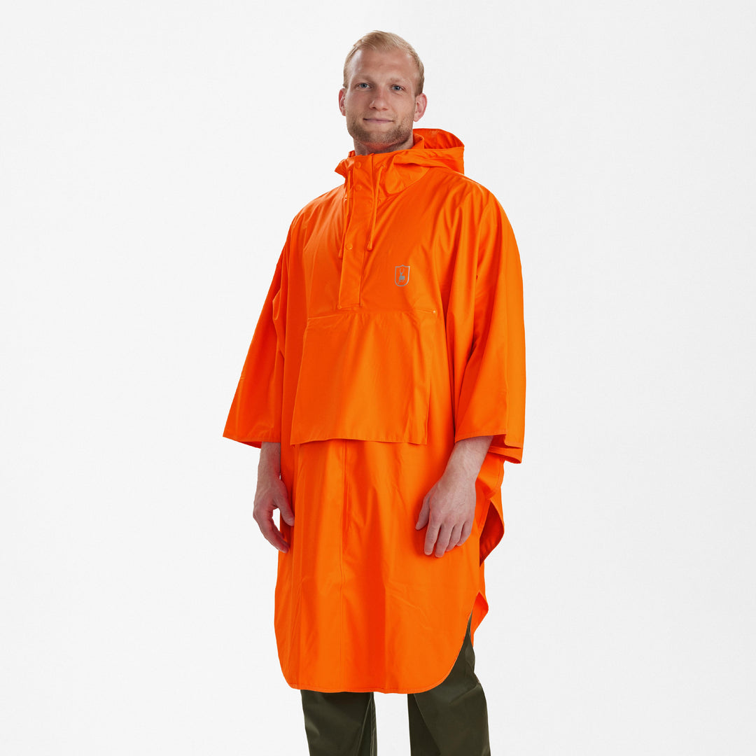 Deerhunter Hurricane Rain Poncho Orange 2XL/3XL/4X