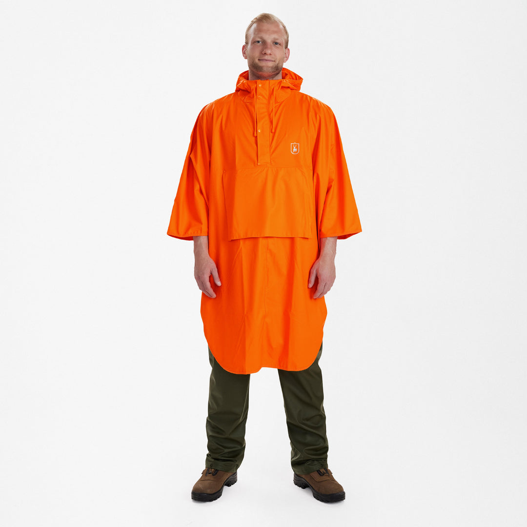 Deerhunter Hurricane Rain Poncho Orange 2XL/3XL/4X