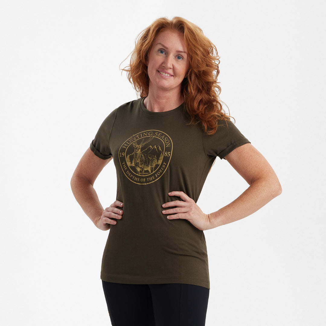 Deerhunter Lady Ella T-shirt Adventure Green 36