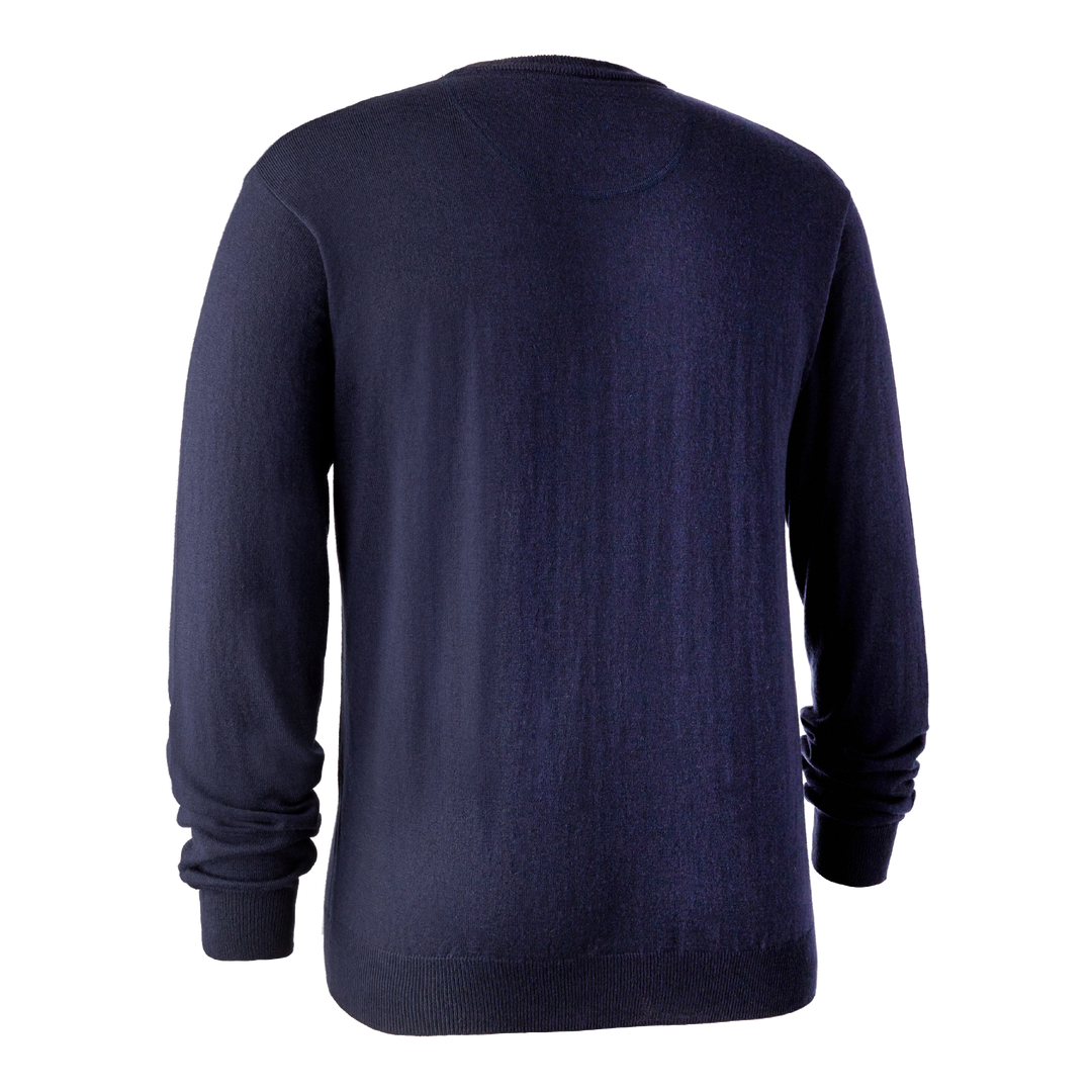 Deerhunter Kingston Knit with O-neck Dark Blue S