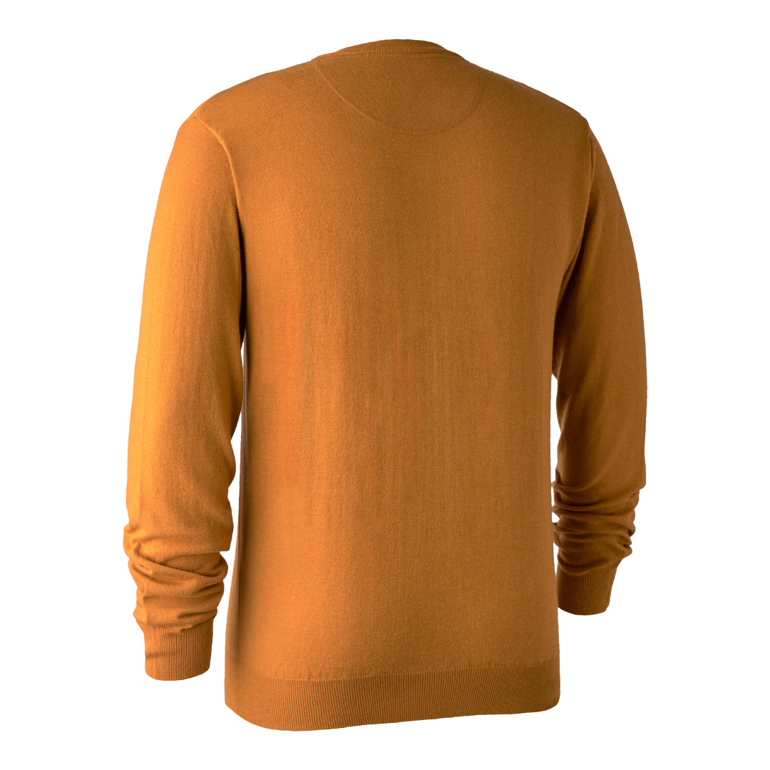 Deerhunter Kingston Knit with V-Neck Golden Oak 2XL