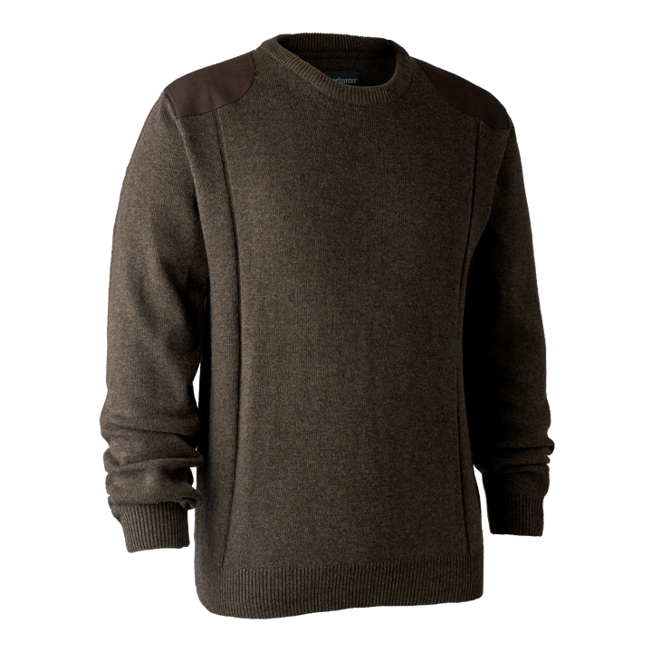 Deerhunter Sheffield Knit with O-neck Dark Elm 2XL