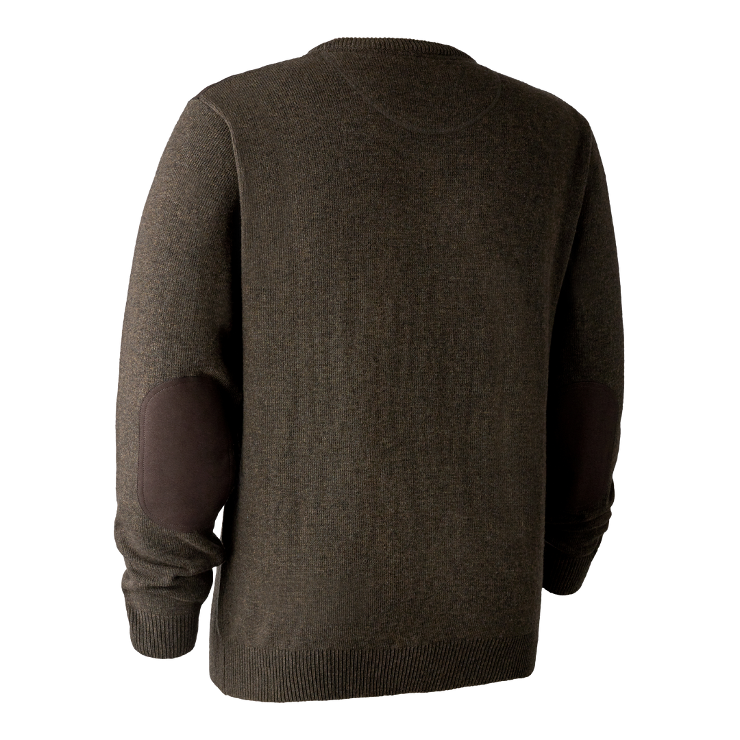 Deerhunter Sheffield Knit with V-neck Dark Elm 2XL