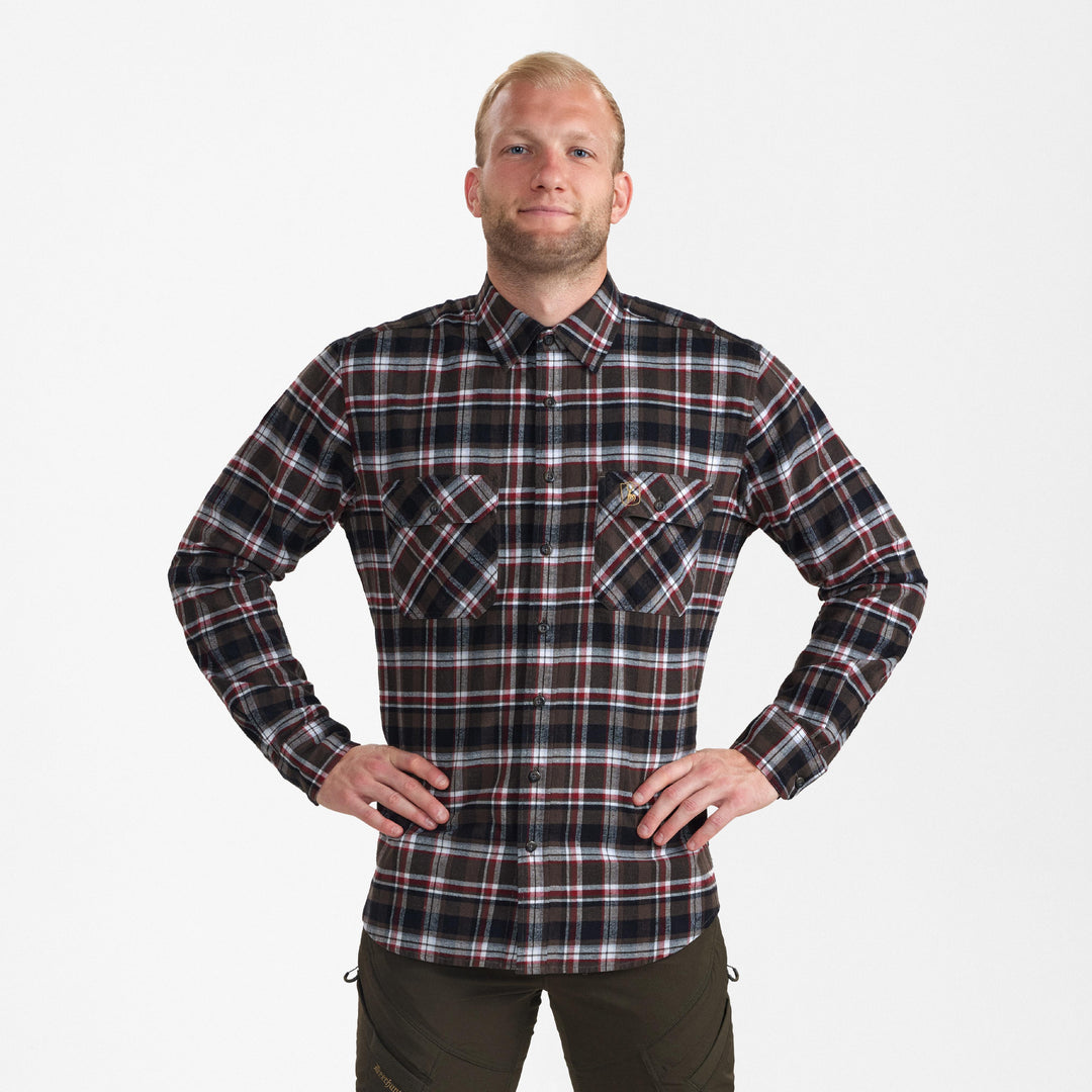 Deerhunter Nathan Shirt Brown Check 39/40