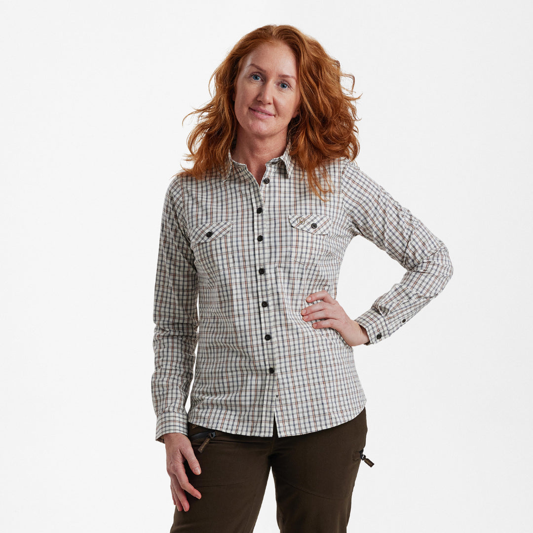 Deerhunter Lady Harper Shirt  Green Check 36