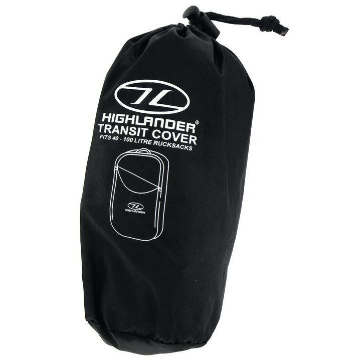 Highlander Rucksack Transit Cover Black