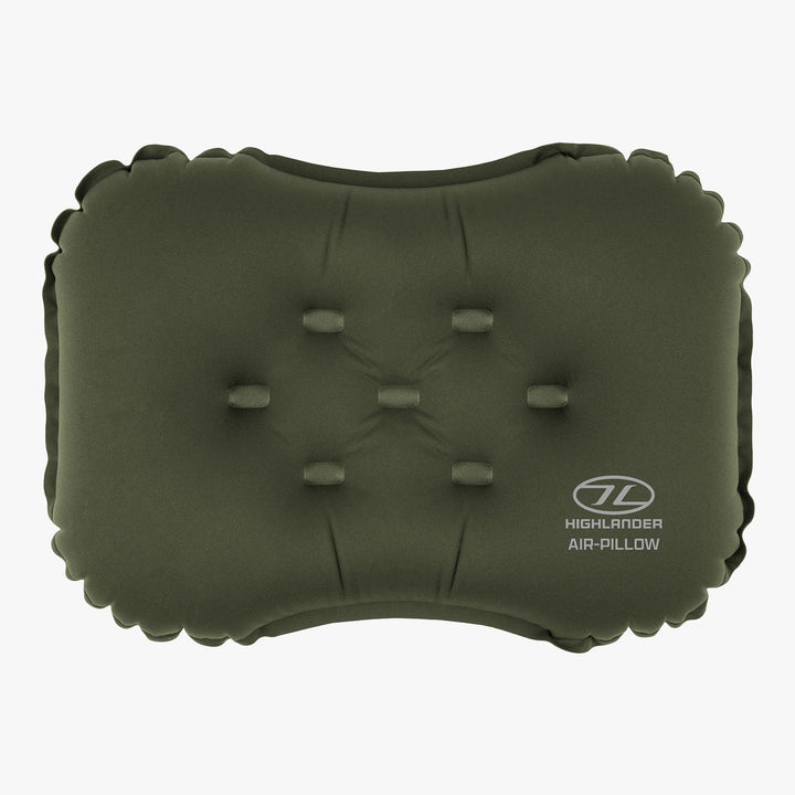 Highlander Nap Pak Camping Air Pillow Olive