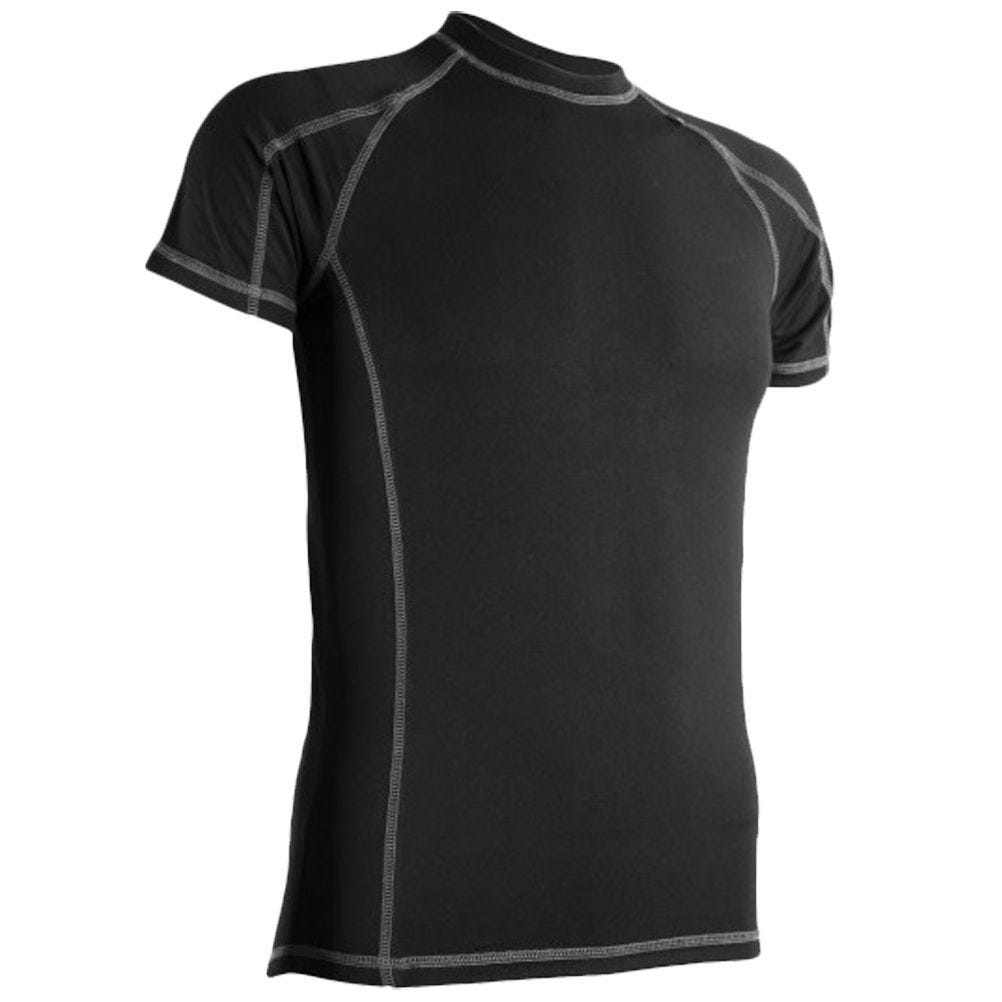 Highlander Men's Bamboo 190 Short Sleeve Top Black