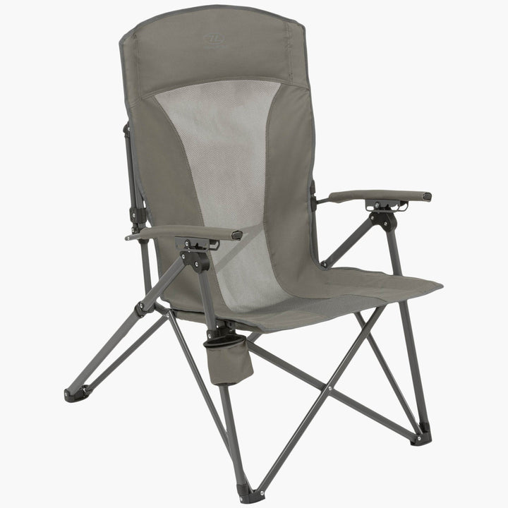 Highlander Balvenie Recliner Camping Chair Charcoal