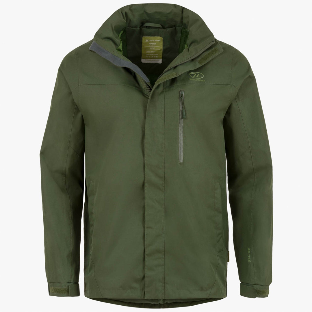 Highlander Kerrera Waterproof Jacket Mens Olive