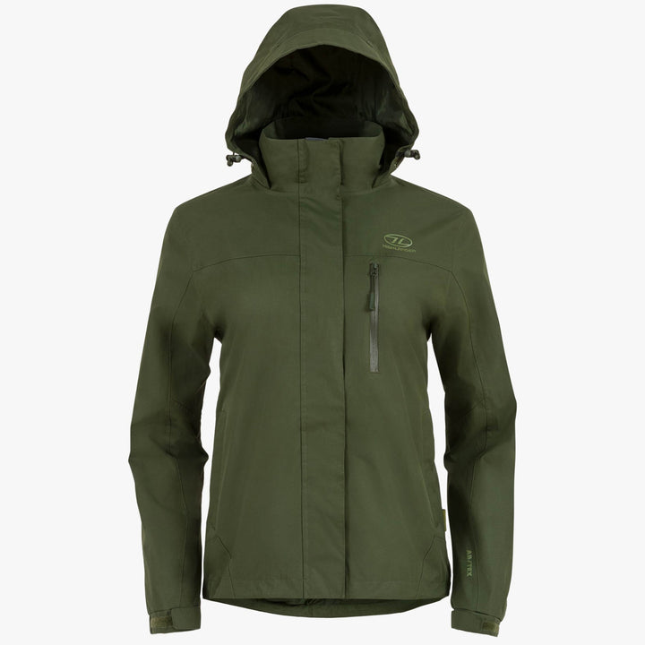 Highlander Kerrera Waterproof Jacket Womens Olive